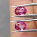рожеві топази пара 7*5мм
