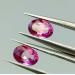 рожеві топази пара 7*5мм